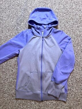 Nike Women’s Purple Two-Tone Full-Zip Hoodie Jacket